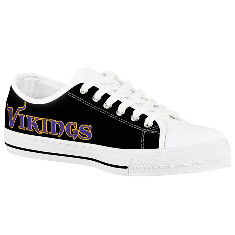 Men's Minnesota Vikings Low Top Canvas Sneakers 009